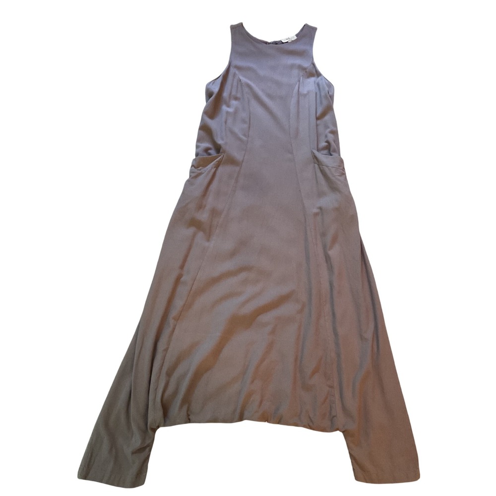 Ipekci Otantik Taupe Mauve Sleeveless Harem Maxi Dress Size 2